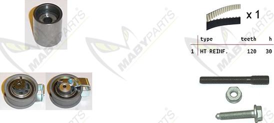 Mabyparts OBK010075 - Kit de distribution droxauto.com