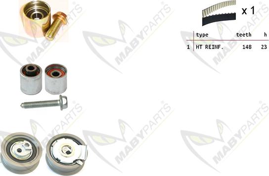 Mabyparts OBK010193 - Kit de distribution droxauto.com