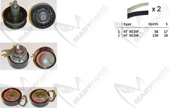 Mabyparts OBK010149 - Kit de distribution droxauto.com