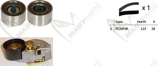 Mabyparts OBK010140 - Kit de distribution droxauto.com