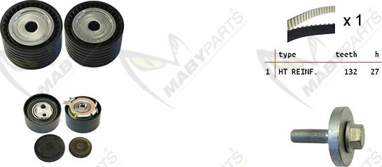 Mabyparts OBK010147 - Kit de distribution droxauto.com