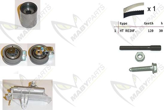 Mabyparts OBK010159 - Kit de distribution droxauto.com
