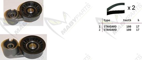 Mabyparts OBK010151 - Kit de distribution droxauto.com