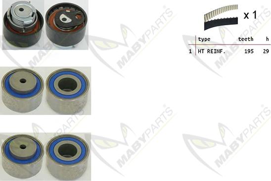 Mabyparts OBK010153 - Kit de distribution droxauto.com