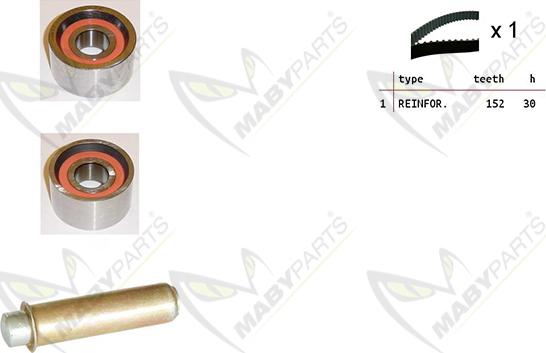 Mabyparts OBK010162 - Kit de distribution droxauto.com