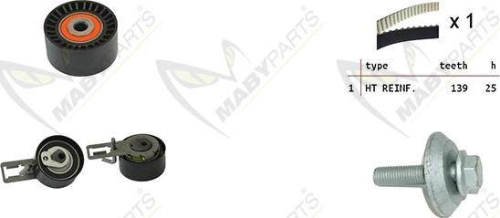 Mabyparts OBK010106 - Kit de distribution droxauto.com