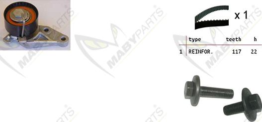 Mabyparts OBK010100 - Kit de distribution droxauto.com