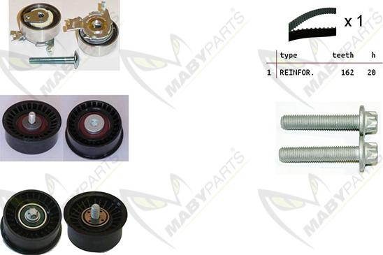 Mabyparts OBK010101 - Kit de distribution droxauto.com