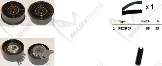 Mabyparts OBK010120 - Kit de distribution droxauto.com