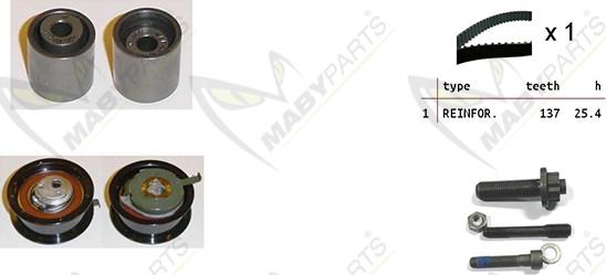 Mabyparts OBK010123 - Kit de distribution droxauto.com