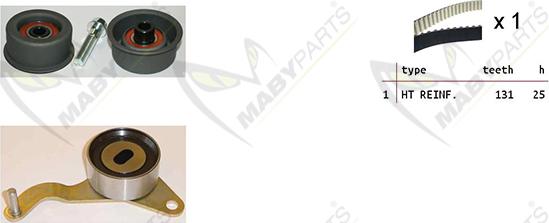 Mabyparts OBK010178 - Kit de distribution droxauto.com