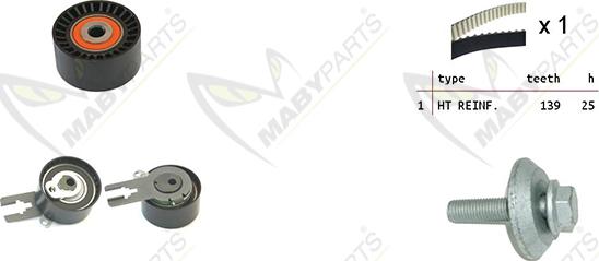 Mabyparts OBK010303 - Kit de distribution droxauto.com