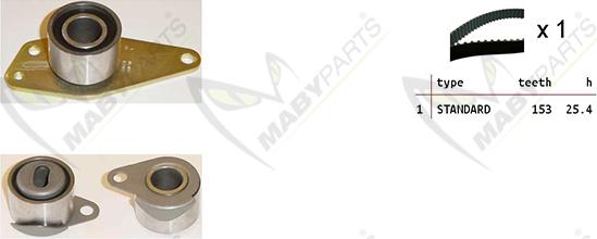 Mabyparts OBK010302 - Kit de distribution droxauto.com