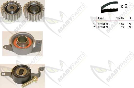 Mabyparts OBK010310 - Kit de distribution droxauto.com