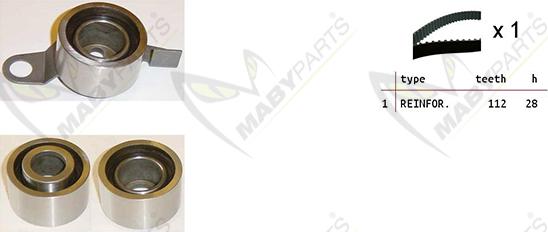 Mabyparts OBK010384 - Kit de distribution droxauto.com