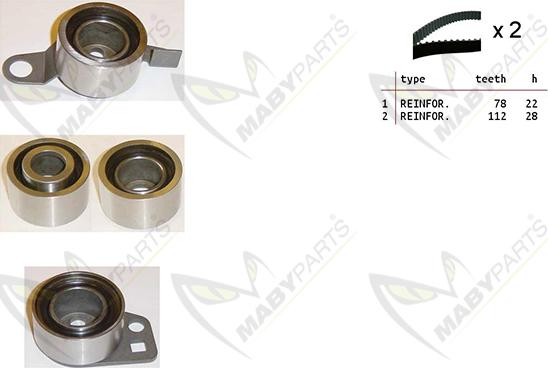 Mabyparts OBK010321 - Kit de distribution droxauto.com