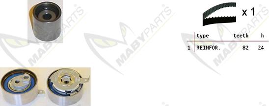 Mabyparts OBK010248 - Kit de distribution droxauto.com