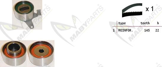 Mabyparts OBK010266 - Kit de distribution droxauto.com