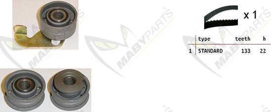 Mabyparts OBK010260 - Kit de distribution droxauto.com
