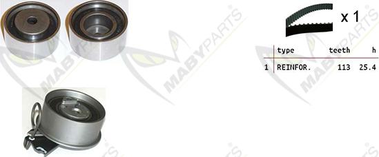 Mabyparts OBK010209 - Kit de distribution droxauto.com