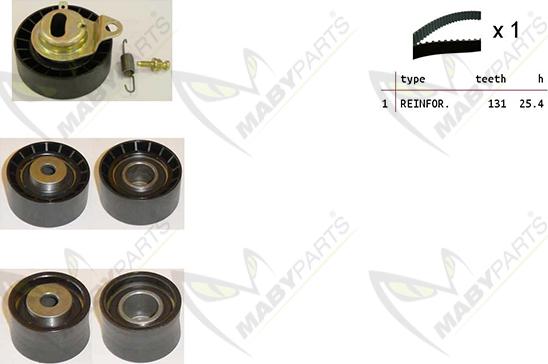 Mabyparts OBK010231 - Kit de distribution droxauto.com