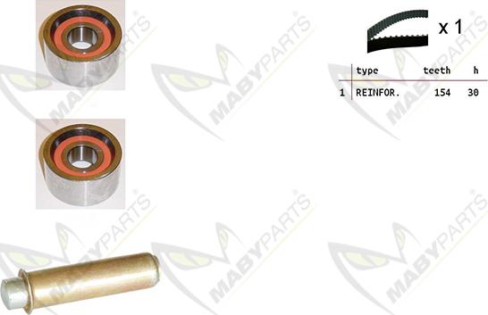 Mabyparts OBK010229 - Kit de distribution droxauto.com