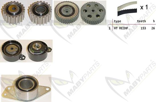 Mabyparts OBK010223 - Kit de distribution droxauto.com