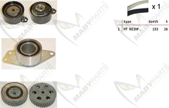 Mabyparts OBK010275 - Kit de distribution droxauto.com