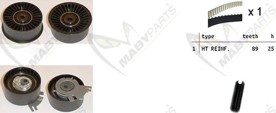 Mabyparts OBK010276 - Kit de distribution droxauto.com