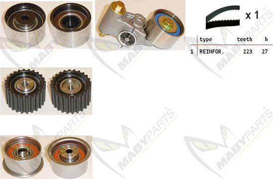 Mabyparts OBK010272 - Kit de distribution droxauto.com