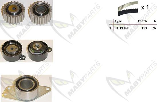 Mabyparts OBK010277 - Kit de distribution droxauto.com