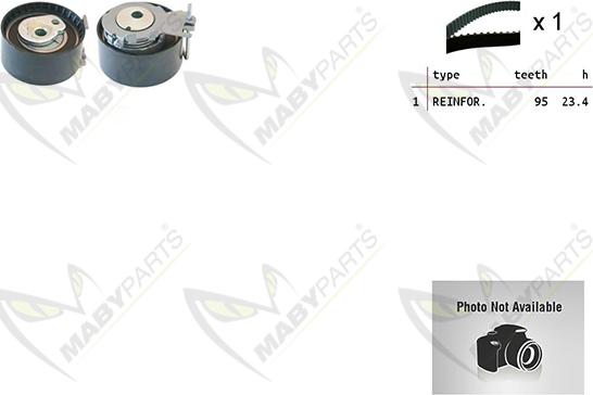 Mabyparts OBKWP0066 - Pompe à eau + kit de courroie de distribution droxauto.com