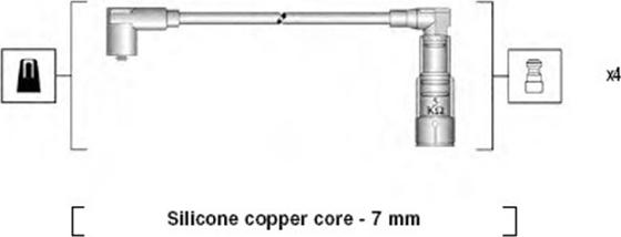 Magneti Marelli 941045320519 - Kit de câbles d'allumage droxauto.com