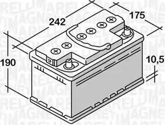Magneti Marelli 068055048020 - Batterie de démarrage droxauto.com
