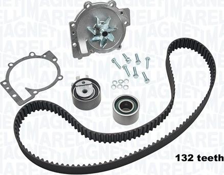 Magneti Marelli 341404980001 - Pompe à eau + kit de courroie de distribution droxauto.com