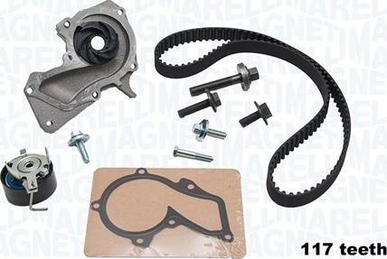 Magneti Marelli 341405780001 - Pompe à eau + kit de courroie de distribution droxauto.com