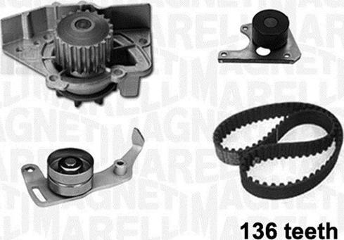 Magneti Marelli 341402080001 - Pompe à eau + kit de courroie de distribution droxauto.com