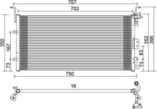Magneti Marelli 359003220830 - Condensateur, climatisation droxauto.com