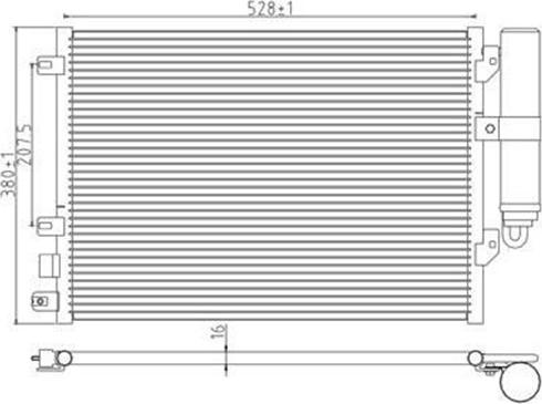 Magneti Marelli 359003221180 - Condensateur, climatisation droxauto.com