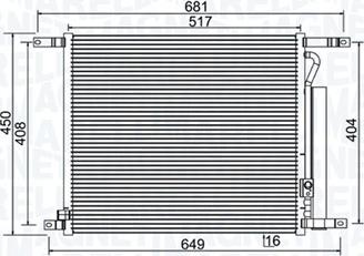 Magneti Marelli 350203966000 - Condensateur, climatisation droxauto.com