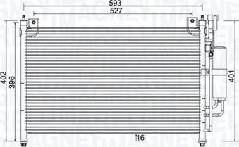Magneti Marelli 350203989000 - Condensateur, climatisation droxauto.com