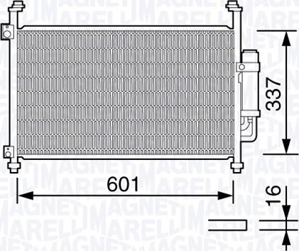 Magneti Marelli 350203664000 - Condensateur, climatisation droxauto.com