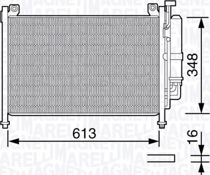 Magneti Marelli 350203666000 - Condensateur, climatisation droxauto.com