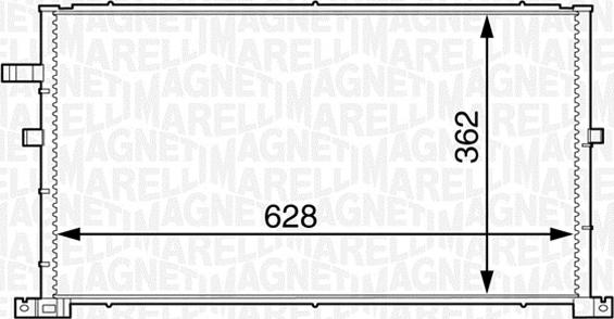 Magneti Marelli 350203607000 - Condensateur, climatisation droxauto.com