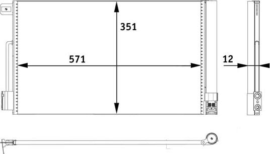 Magneti Marelli 350203611000 - Condensateur, climatisation droxauto.com
