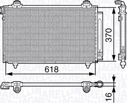 Magneti Marelli 350203680000 - Condensateur, climatisation droxauto.com