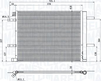 Magneti Marelli 350203106200 - Condensateur, climatisation droxauto.com