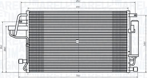 Magneti Marelli 350203843000 - Condensateur, climatisation droxauto.com
