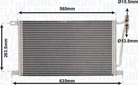 Magneti Marelli 350203867000 - Condensateur, climatisation droxauto.com