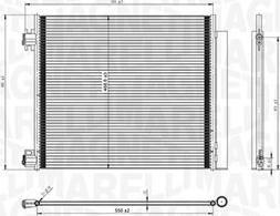 Magneti Marelli 350203832000 - Condensateur, climatisation droxauto.com